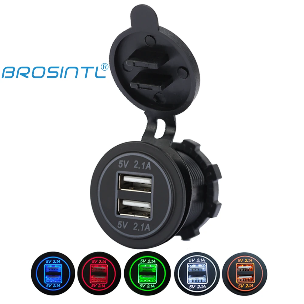 Зарядное устройство BROSINTL на два порта а 12 В USB |