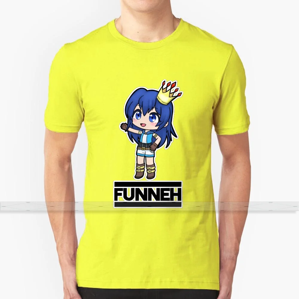 Funneh Gacha стиль пользовательский дизайн печать для мужчин женщин хлопок новая