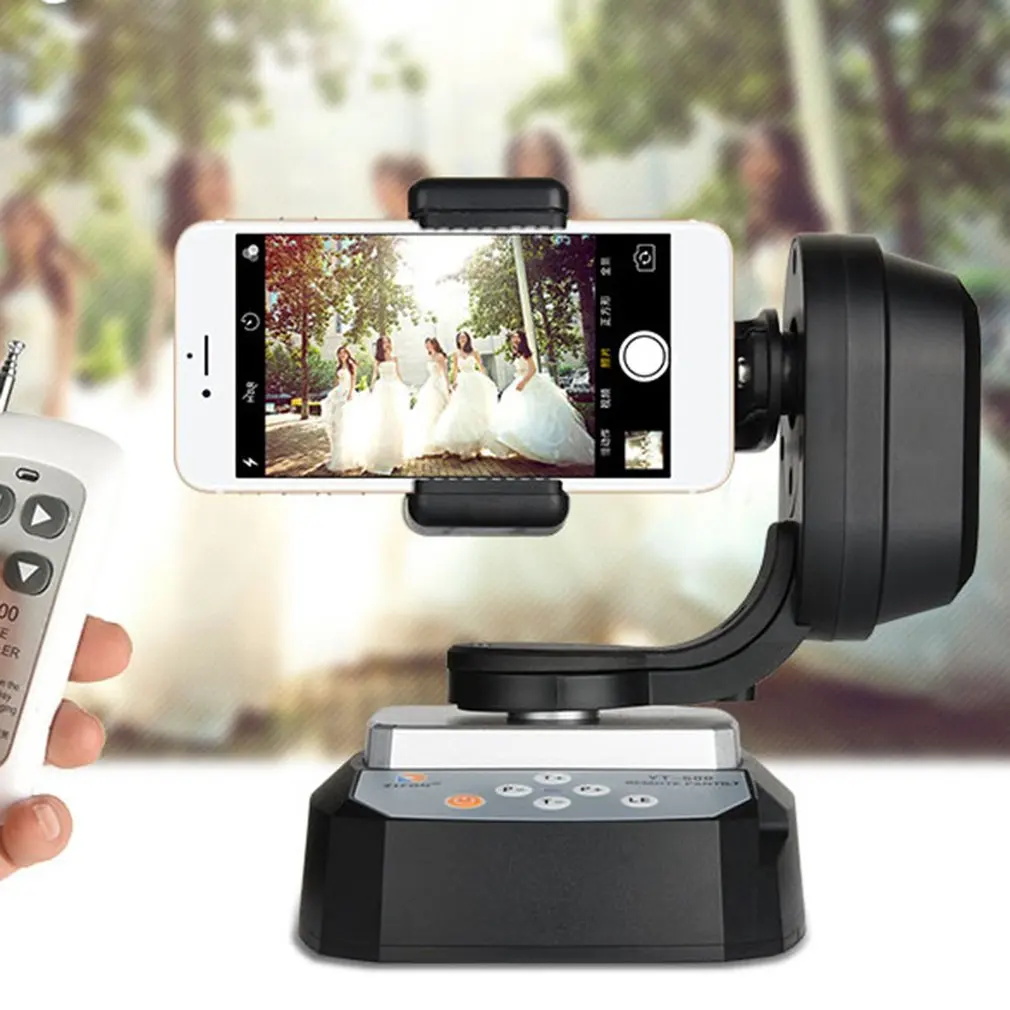 

Yt-500 Panoramic Electric Remote Control Gimble Mobile Phone Self-Timer Live Tripod For Gopro Micro Single For Qx Camera