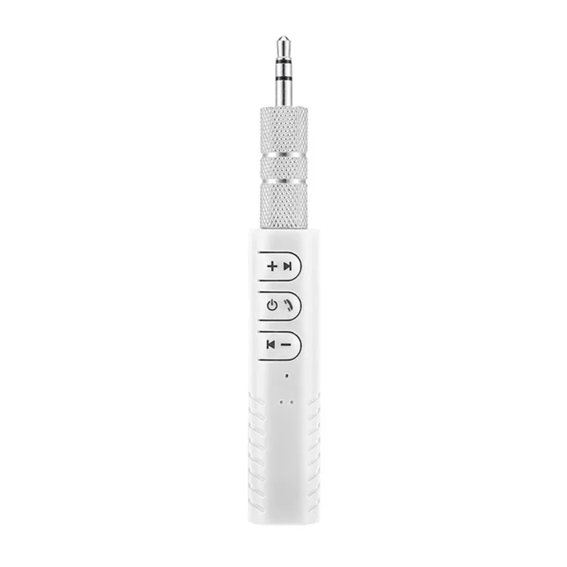 White Универсальный 3,5 мм Bluetooth автомобильный комплект A2DP беспроводной fm-передатчик AUX музыкальный приемник адаптер громкой связи микрофон мобильный телефон - Цвет: White