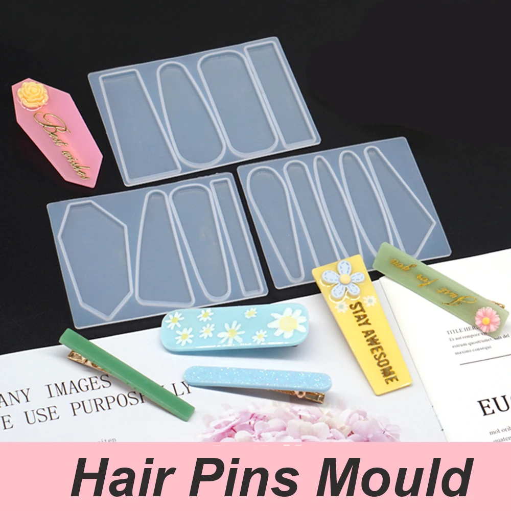 Форма для сережек шпильки волос формы УФ смолы искусственные силиконовая форма