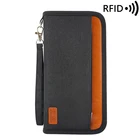 Кошелек мужской, с защитой от RFID-считывания, длинный органайзер для паспорта, билеты паспорт