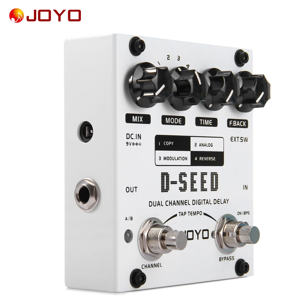 JOYO D-SEED цифровая двухканальная гитарная педаль с четырьмя режимами работы детали