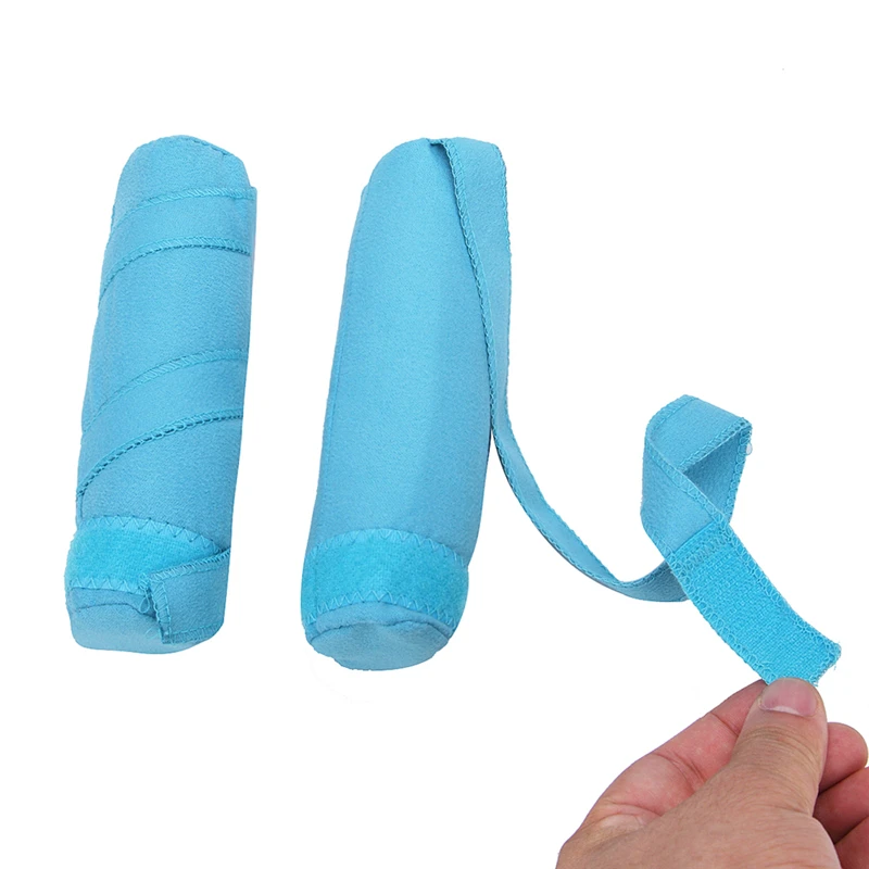 

8pcs Hair Rollers Sleep Styler Kit Long Cotton Curlers DIY Styling Tools Blue Color Magic Hair Dressing Charming Hair Dry& Wet