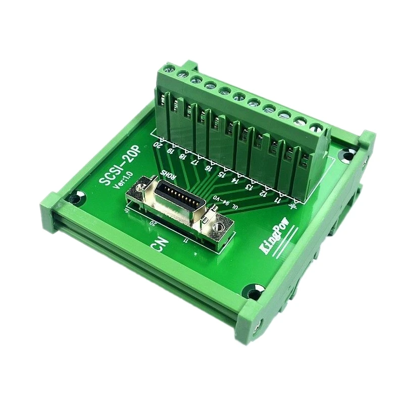 SCSI-20 Pin CN Тип Женский модуль Плата Клеммная колодка Разъем DIN рейка крепление |