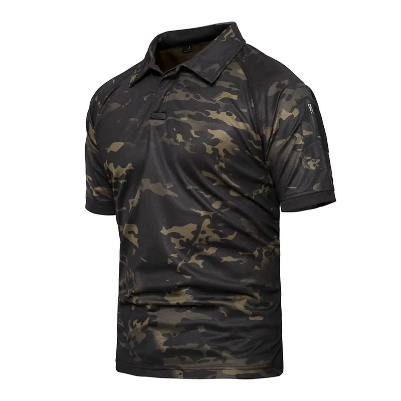 

Men Summer Tactical T Shirt Quick Dry Military Camouflage Pullover Hiking T-Shirt Men's Tactical Army Short Sleeve Shirts