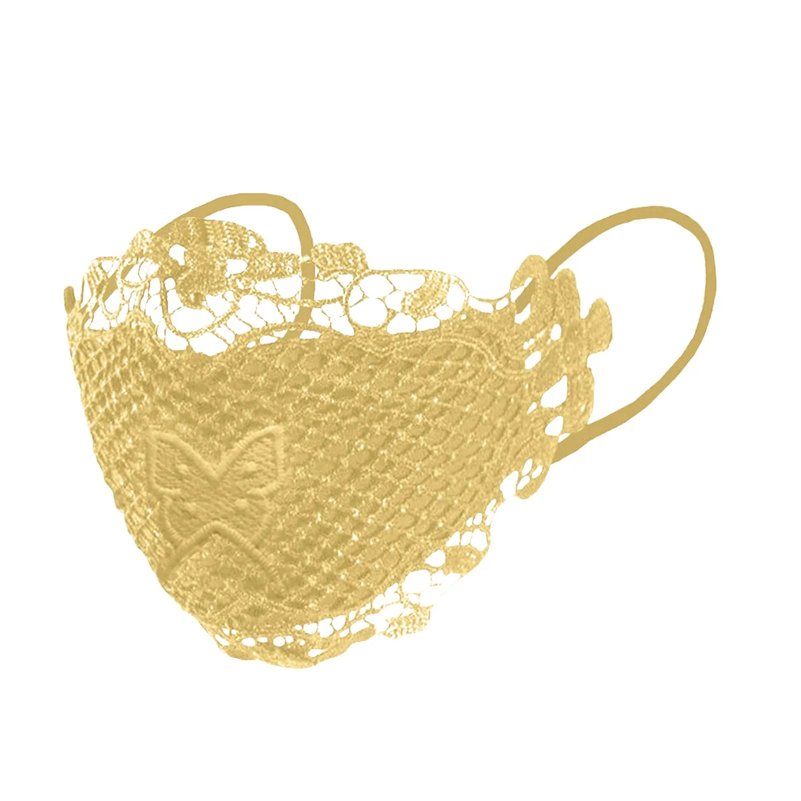 Маска женская кружевная многоразовая с бабочками 1 шт.|Маски для вечеринки| |