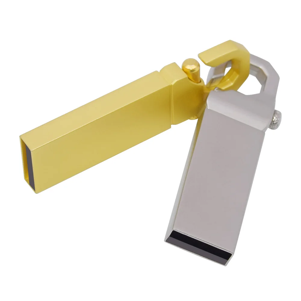Розничная продажа usb 2 0 металлический 16 ГБ 32 флеш накопитель для ключей 64 128 флешка
