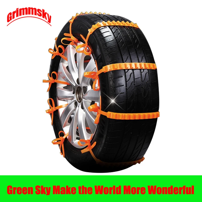 

10pcs/lot 930mm 36.61inch length 145-295mm tire 14-24inch rim car universal emergency tire nylon reusable anti-skid cable ties