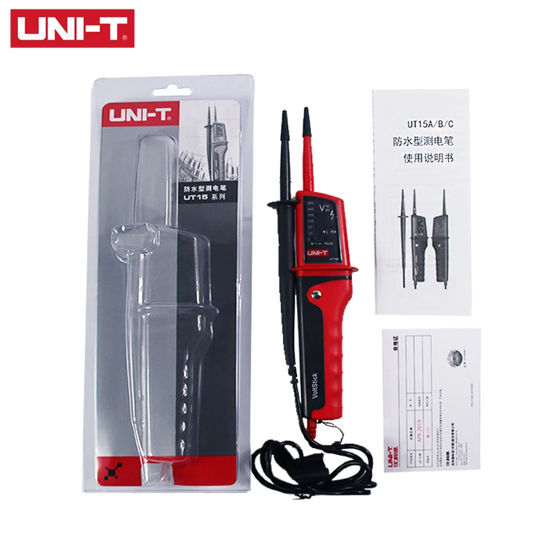 Цифровой вольтметр UNI-T UT15C тестер напряжения 24 В ~ 690 переменного/постоянного тока