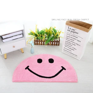 15mm thick carpet mat tpr anti slip door mat 5080cm kitchen pad bathroom bath rugs door absorbent smile face non slip mat free global shipping