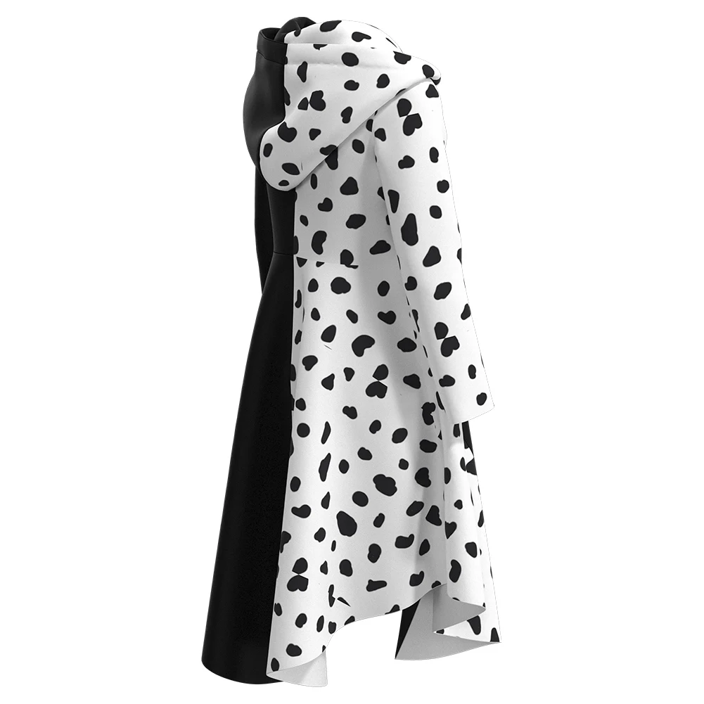 Детский костюм для косплея Cruella наряды костюмы на Хэллоуин карнавальный |