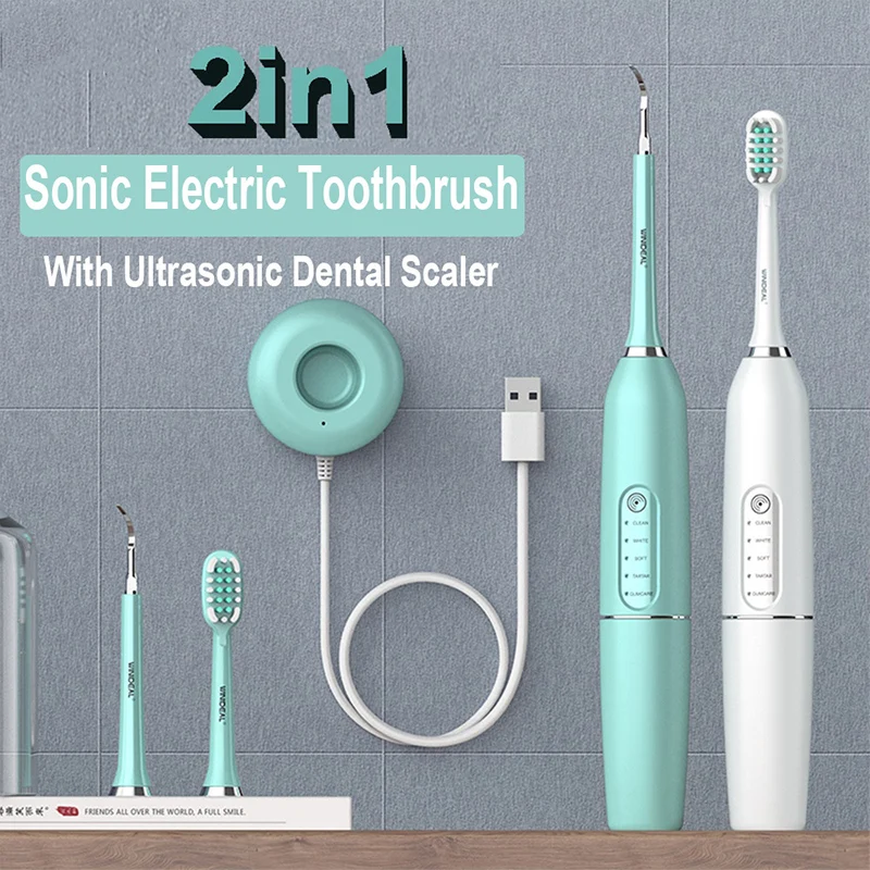

Electric Toothbrush Powerful Sonic Dynamic Cleaning USB Rechargeable Noise Reduction Waterproof Toothbrush For Man Women
