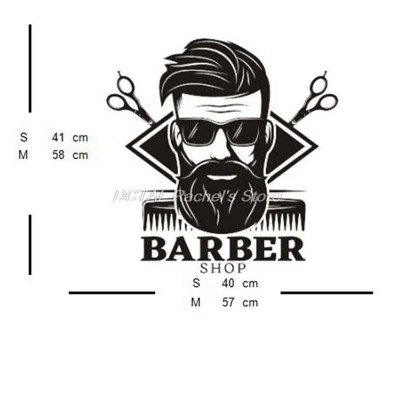 Стикер для парикмахерской Настенный декор инструменты стрижки настенное