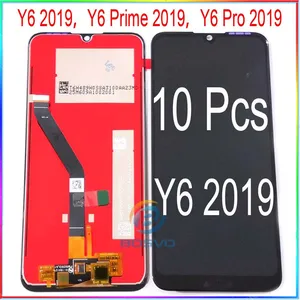 wholesale 10 pcslot for huawei y6 2019 lcd y6 prime 2019 screen y6 pro 2019 display with touch assembly free global shipping