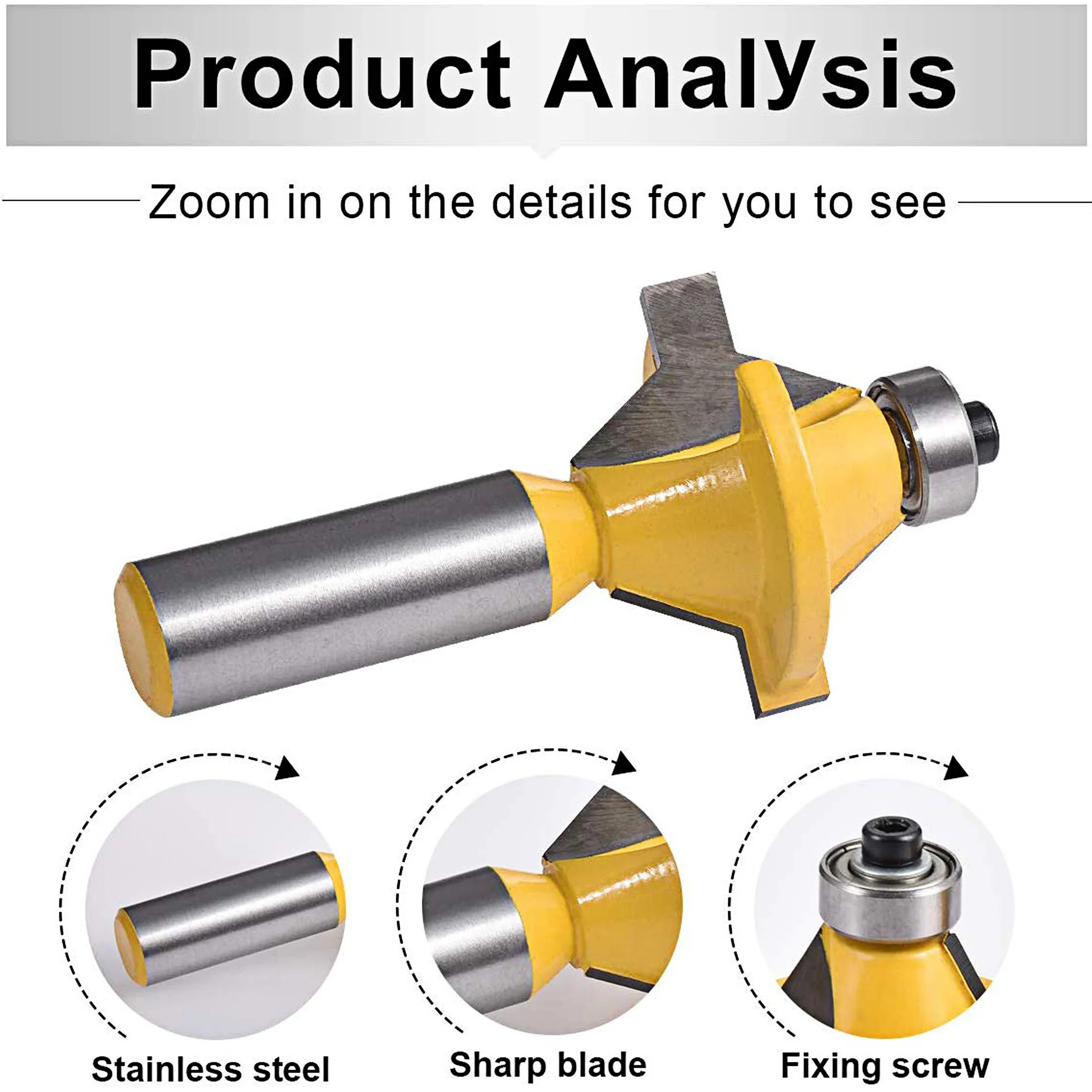 1/2 &quotхвостовик совпадающий язык паз маршрутизатор Набор бит 120 градусов