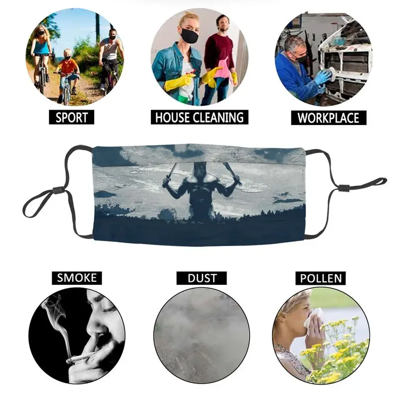 

Viking Honour Non-Disposable Face Mask Unisex Adult TV Anti Haze Dustproof Protection Cover Respirator Mouth Muffle