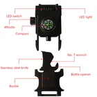 Инструменты для выживания свисток пряжка Многофункциональный Паракорд Браслет Пряжка со светодиодной подсветкой