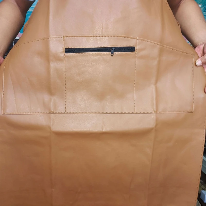 Рабочий кожаный фартук X7AB с карманами для мужчин и женщин мужские фартуки