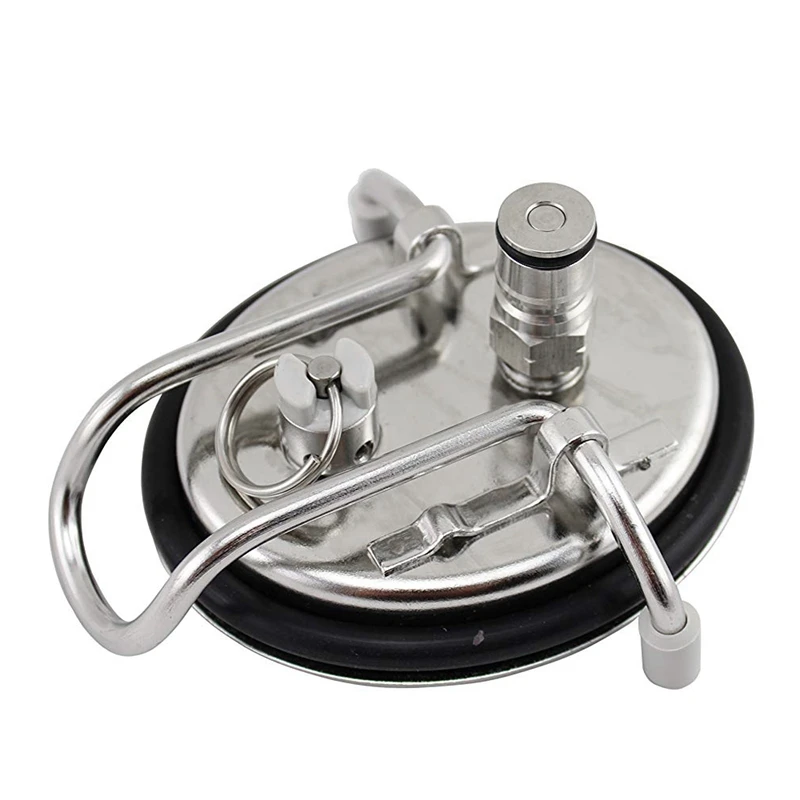 Replacement Stainless Steel Carbonation Keg Lid Home Brew Beer Making Tool with 0.5 Diffusion Stone and Line |