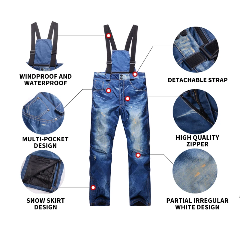 Saenshing открытый Для мужчин лыжный Брюки зима профессии сноуборд