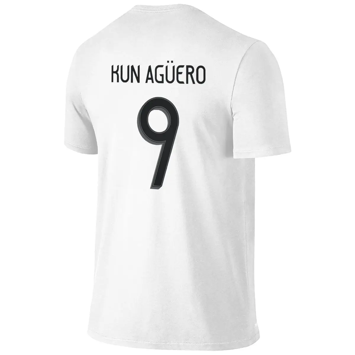 

Men T-shirt 9 Sergio Kun Aguero Clothes Double-sided printing T Shirt Men's cotton O-Neck Tee Tshirt For Fans