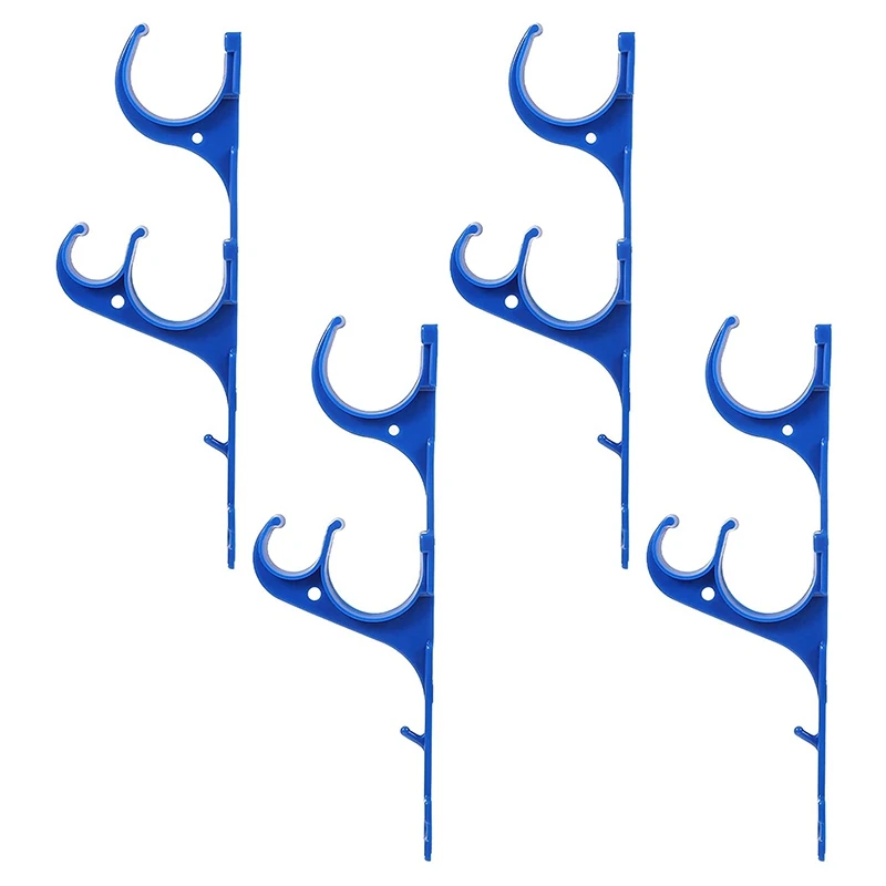 

4Pcs Pool Pole Hanger Plastic Holder Hooks for Telescopic Poles Skimmers Leaf Rakes Nets Brushes Hose Garden Tools