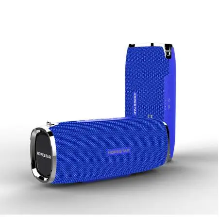Синий HOPESTAR A6 Bluetooth динамик Портативный беспроводной громкий динамик звуковая система 3D стерео портативный Настольный водонепроницаемый большой внешний аккумулятор Саундбар - Цвет: Синий