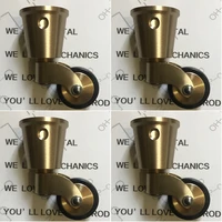4pcs 1inch brass round cup furniture casters table chair sofa bar piano wheels universal rubber wheels furniture rollers k769