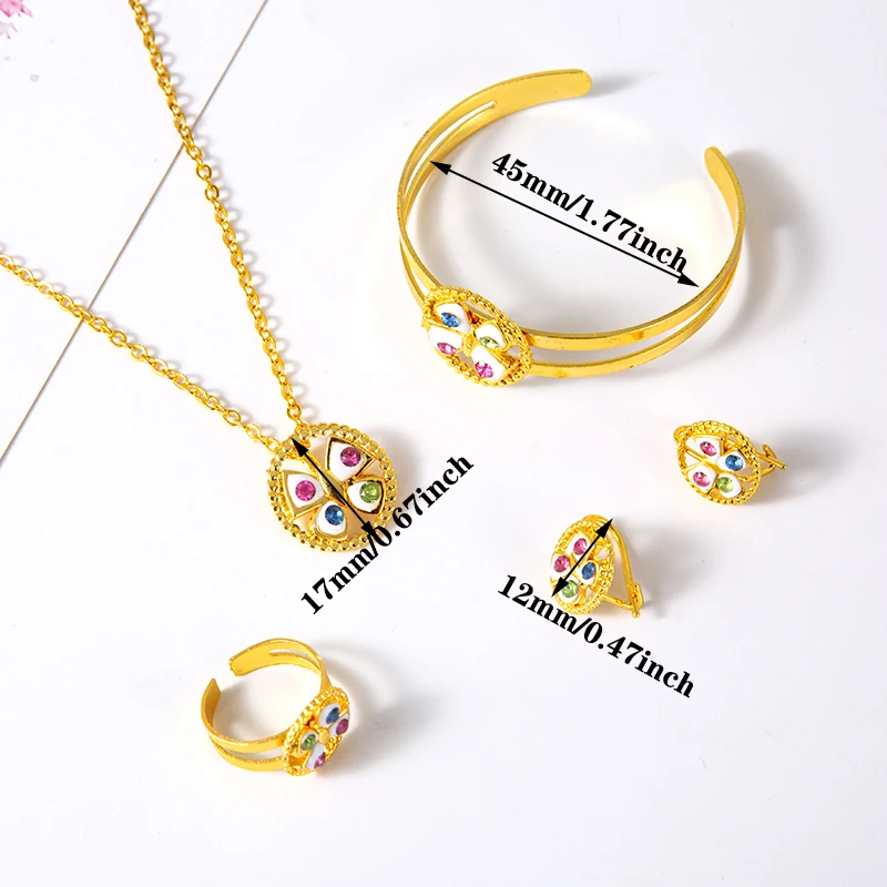 Комплект ювелирных изделий из колье и серёг в арабском стиле|Ювелирные наборы| |