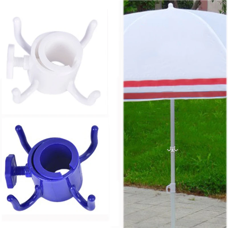 

1Pc Adjustable Size Beach Umbrella Hanging Hook 4 Prongs For Hanging Towels Clothes Sundries Organization Rack