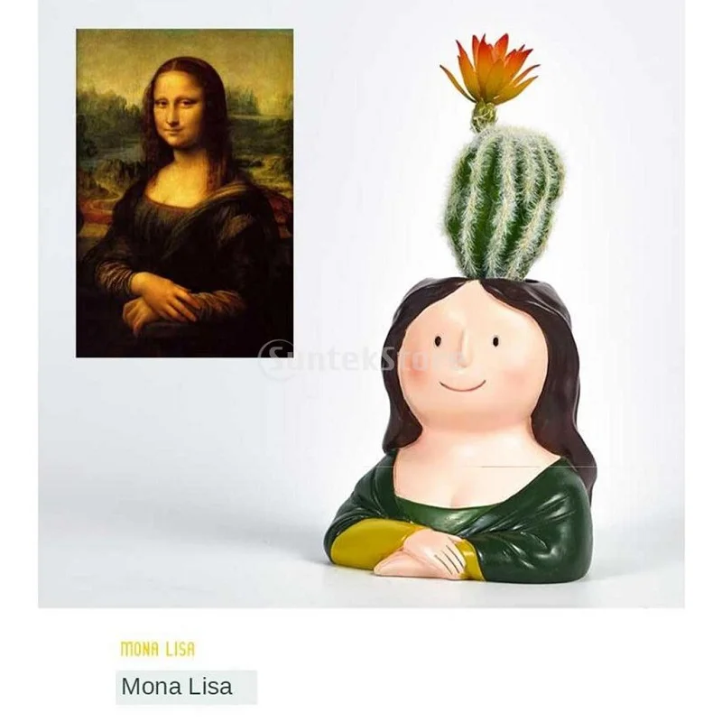 Мультипликационный горшок для растений кактусов цветочный кашпо 5 стилей милый