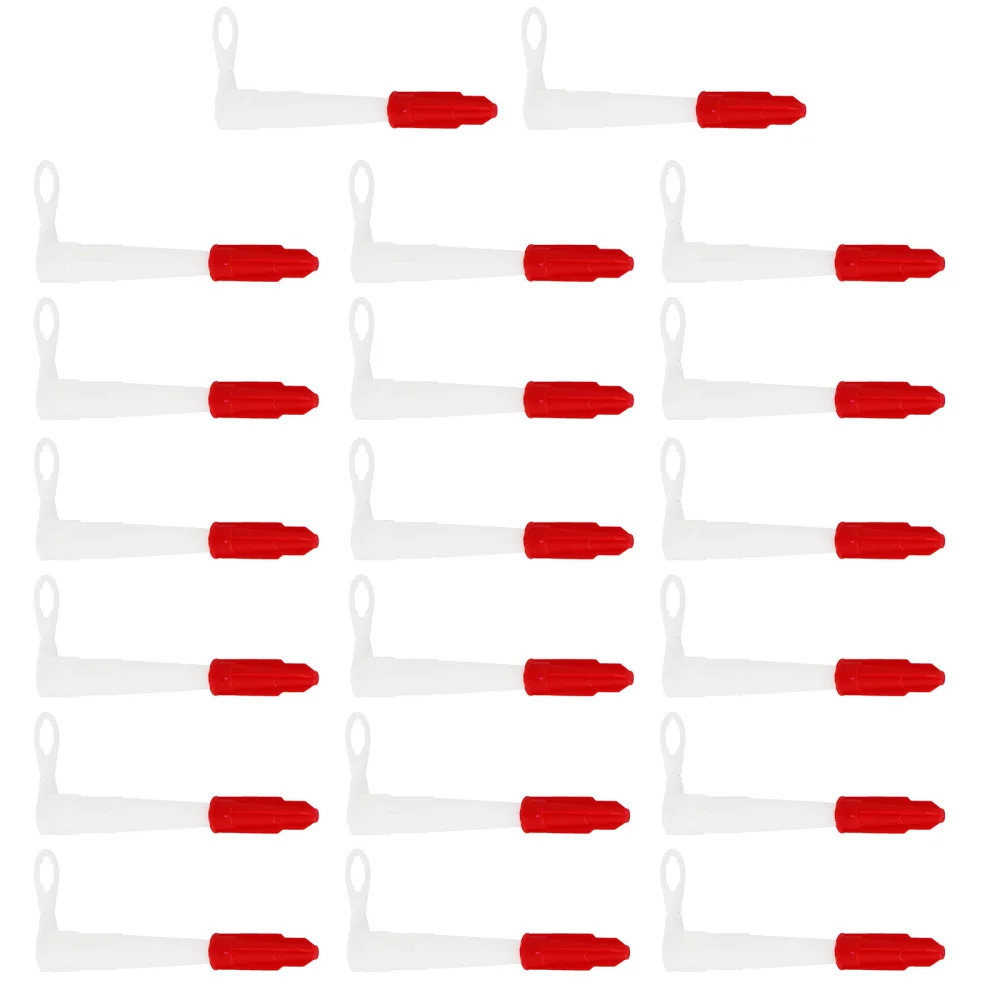 

20pcs Caulk Nozzles Sealant Silicone Nozzle Silicone Tube Nozzle with 20pcs Caps