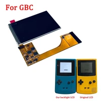 full screen ips backlight lcd kits for nintend gbc game console high light lcd screen for gbc with 6 level brightness adjustable