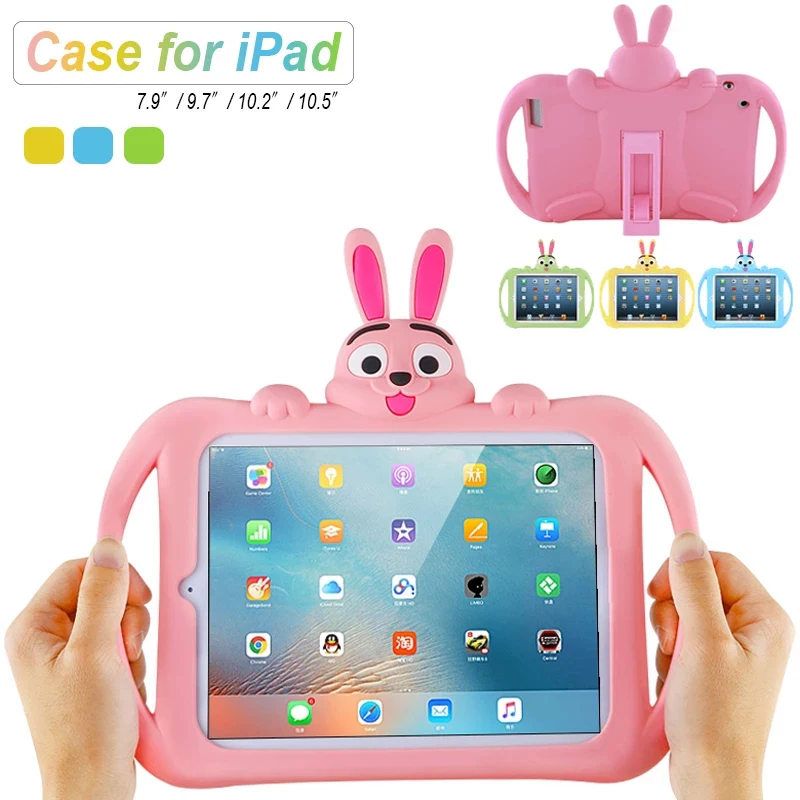 

Kids Case For IPad 2 3 4 Soft Silicon Child Lovely Stand Tablet Cover For Ipad Mini 5 4 3 2 1 Kids Soft Silicone Tablet Back