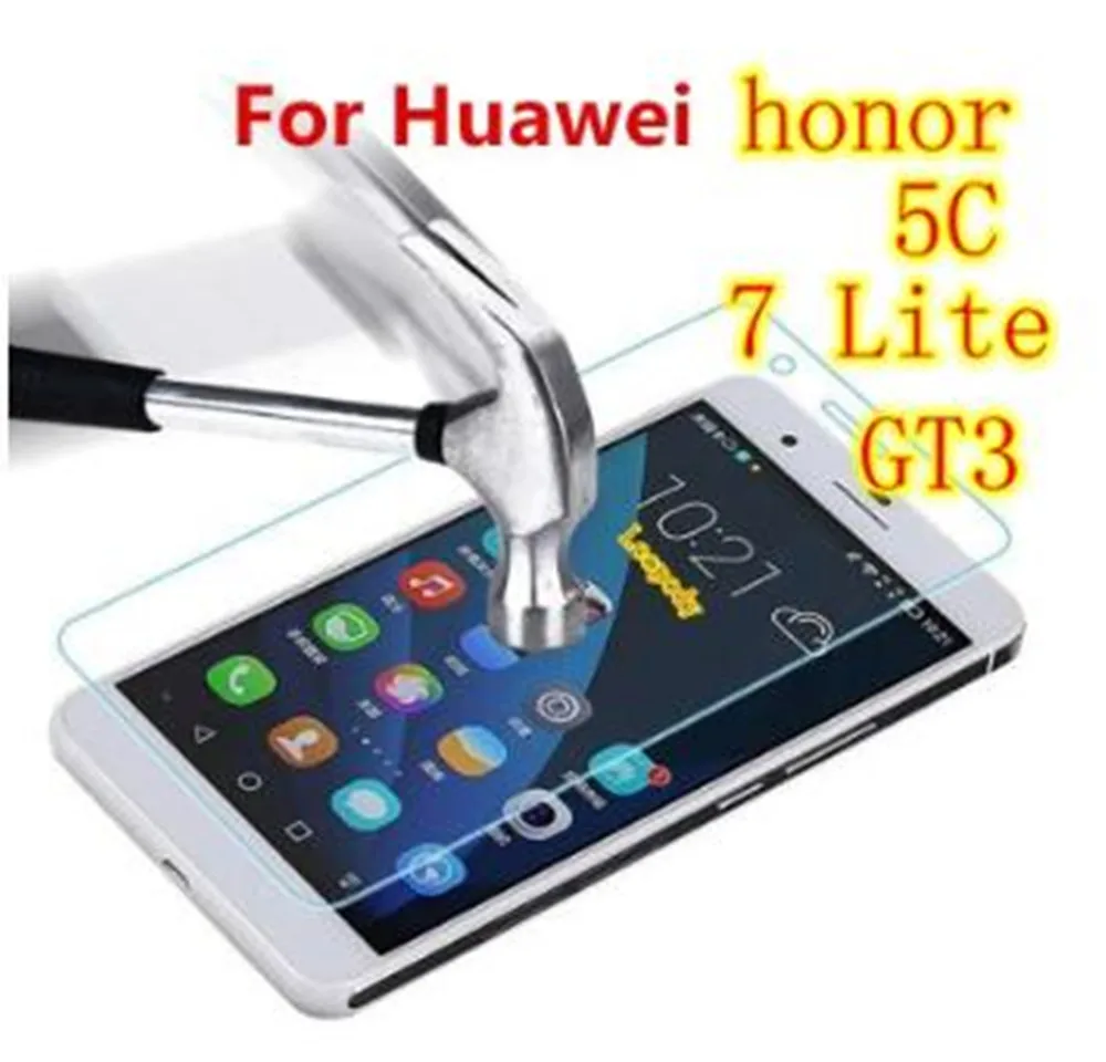 

9H Tempered glass screen protector FOR Huawei GT3 honor 7 Lite honor 5C NMO TL00 TL00H UL10 L22 AL10 L23 L31 case