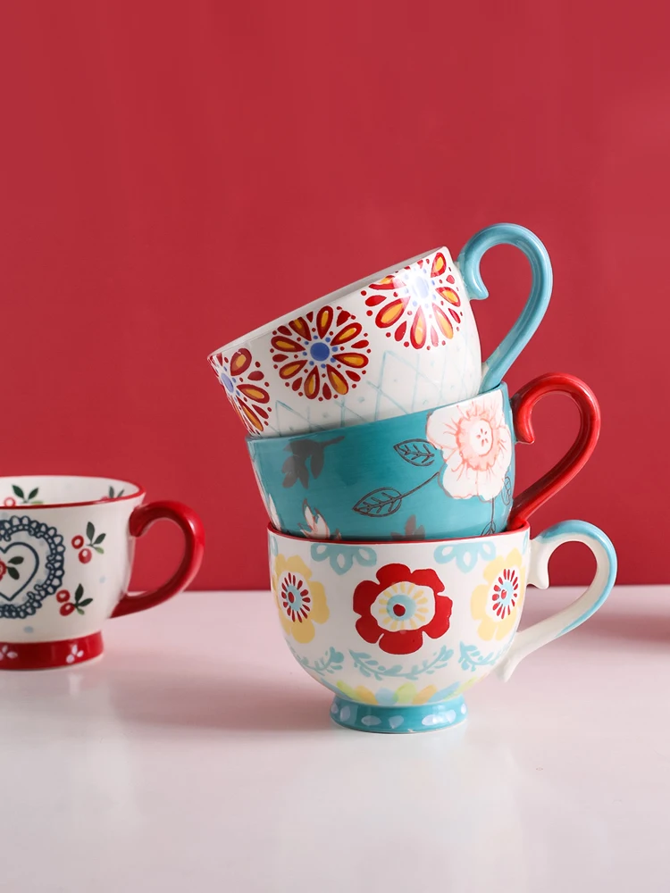 

Керамическая чашка для завтрака, чашка для овса, кружка для хлопьев, чашка большой емкости, чашка для воды, бытовая чашка для кислого молока