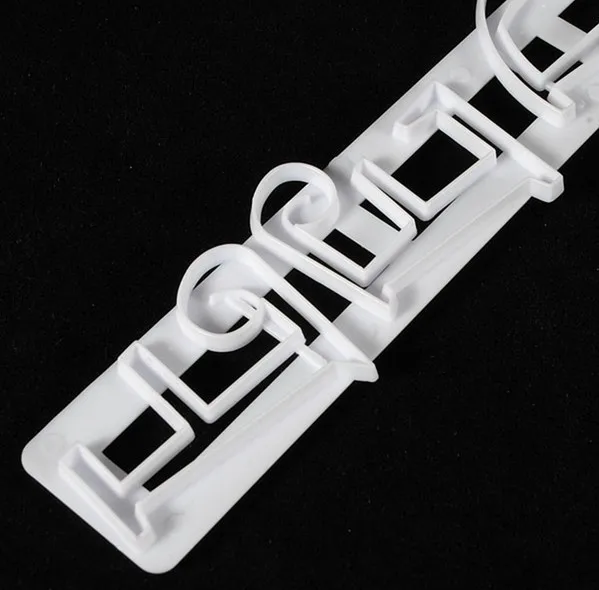 6 шт./компл. формы для кружева с буквами алфавита края пластиковый трафарет