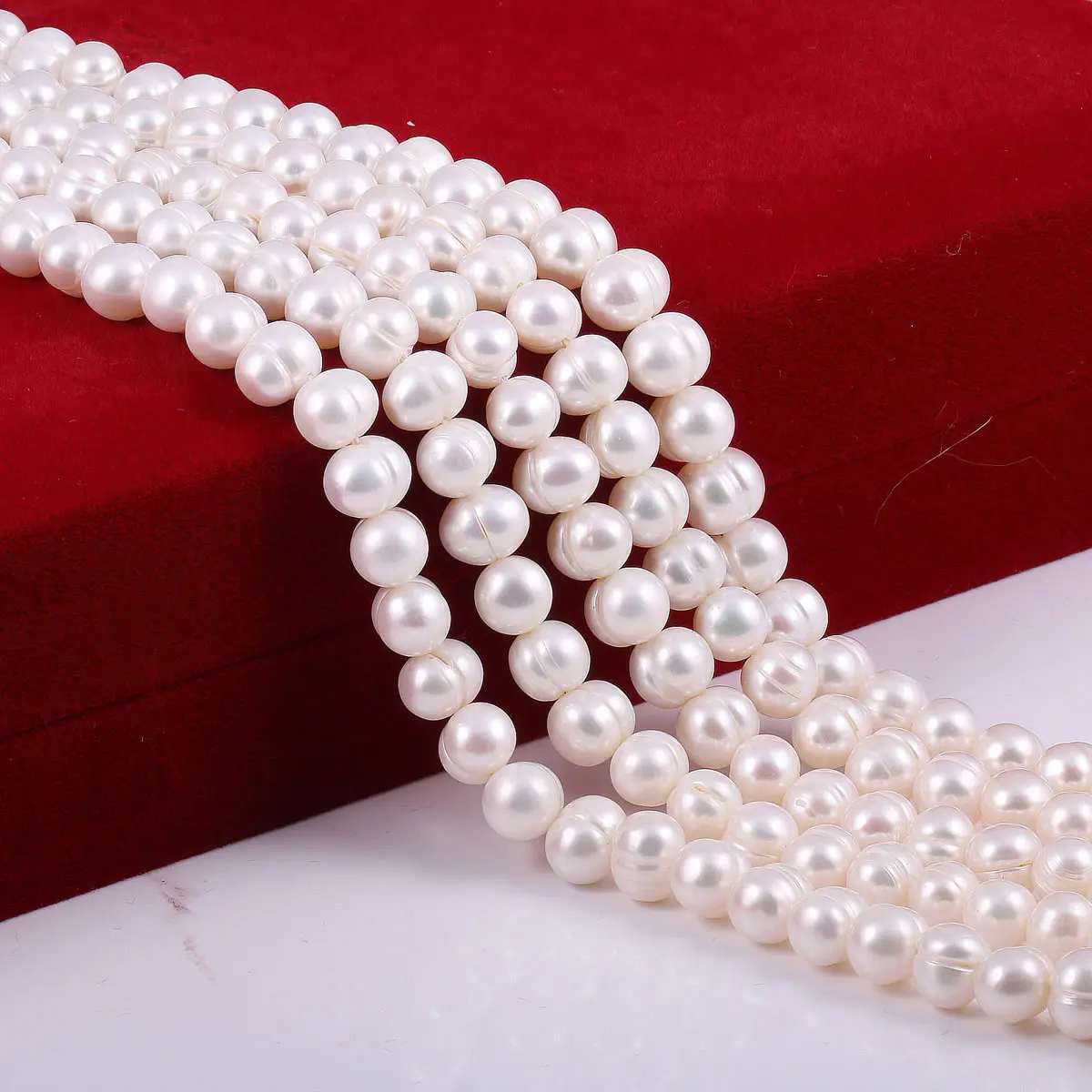 

Small Beads Pink Chain Near Circle High Quality Pearls Durable For Women Jewelry Making DIY Necklace Bracelet 35 Beads Per Bead