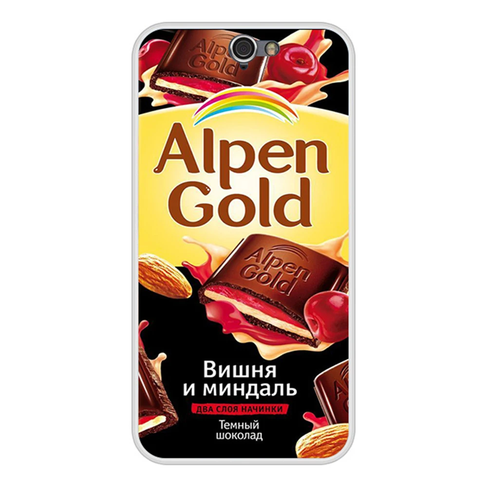 Силиконовый чехол для HTC One A9 Мягкий ТПУ Забавный шоколадный русский