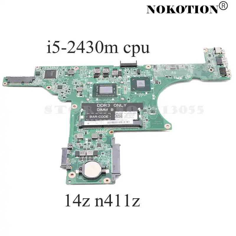 NOKOTION 85MW9 085MW9 CN материнская плата для ноутбука Dell Inspiron 14Z N411Z Материнская DA0R05MB8D2 I5