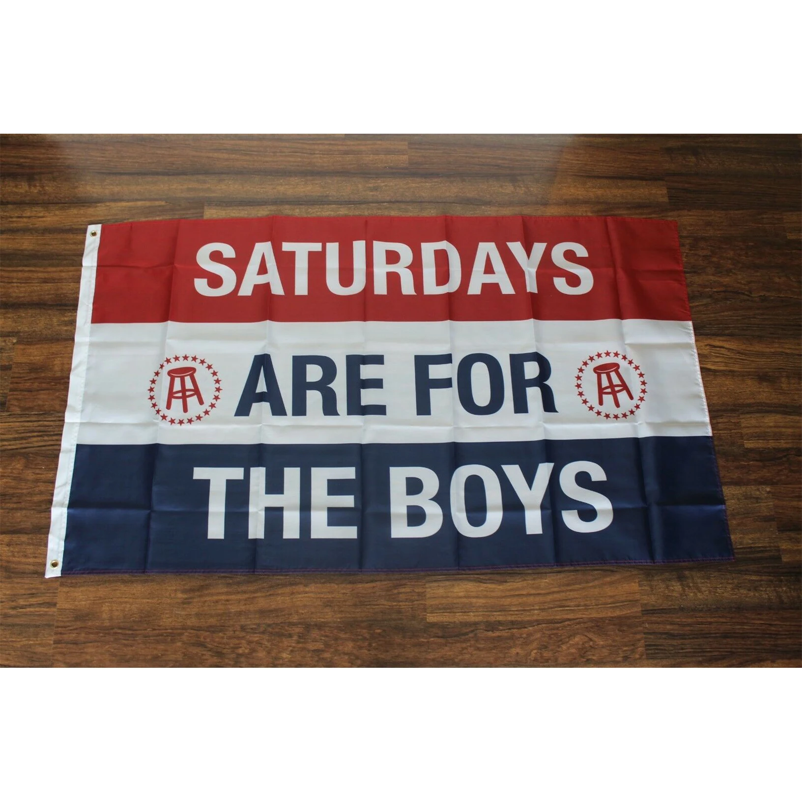 

Flag 3 x 5 ft - 90cm x 150cm SATURDAYS ARE FOR THE BOYS Flag High Quality Single Side Flag