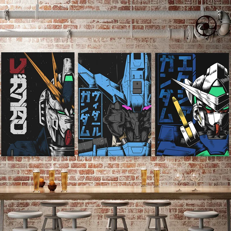 Аниме Gundam постер для гостиной настенные наклейки домашний декор спальни