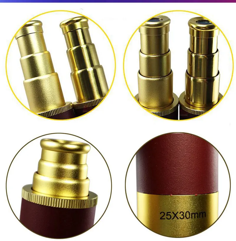 Мощный HD Vision 25x30 Телескопический Монокуляр астрономический Spyglass для кемпинга, наблюдения за луной, пиратский телескоп