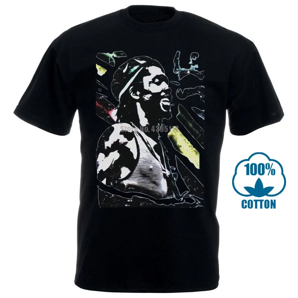 

T Shirt Peter Tosh Maglietta Grigia Con Disegno Reggae Ad Effetto Rovinato 032072