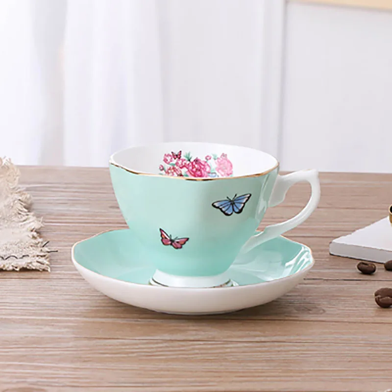 Кофейная чашка из костяного фарфора Европейский Набор чашек для эспрессо