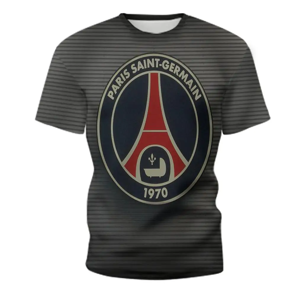 2020 футболка с надписью Париж Сен Жермен круглым вырезом 3D рисунком для мальчиков