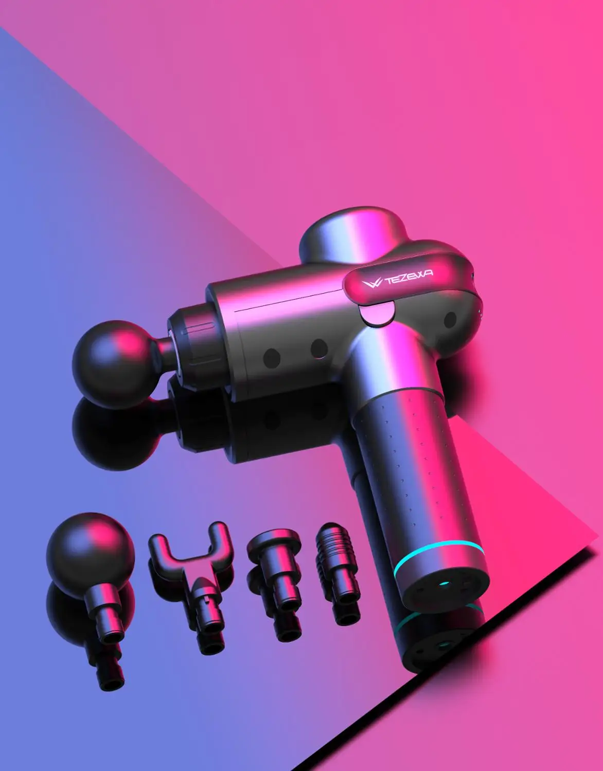 TEZEWA Новый бесшумный гипер Фит массажный пистолет терапия тела Расслабление