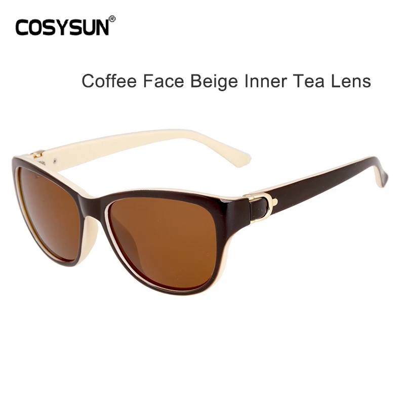 Beige Inner Tea lens Роскошные брендовые дизайнерские женские солнцезащитные очки поляризованные в форме кошачего глаза Женские Элегантные Солнцезащитные очки женские очки для вождения Oculos De Sol - Цвет линз: Beige Inner Tea lens