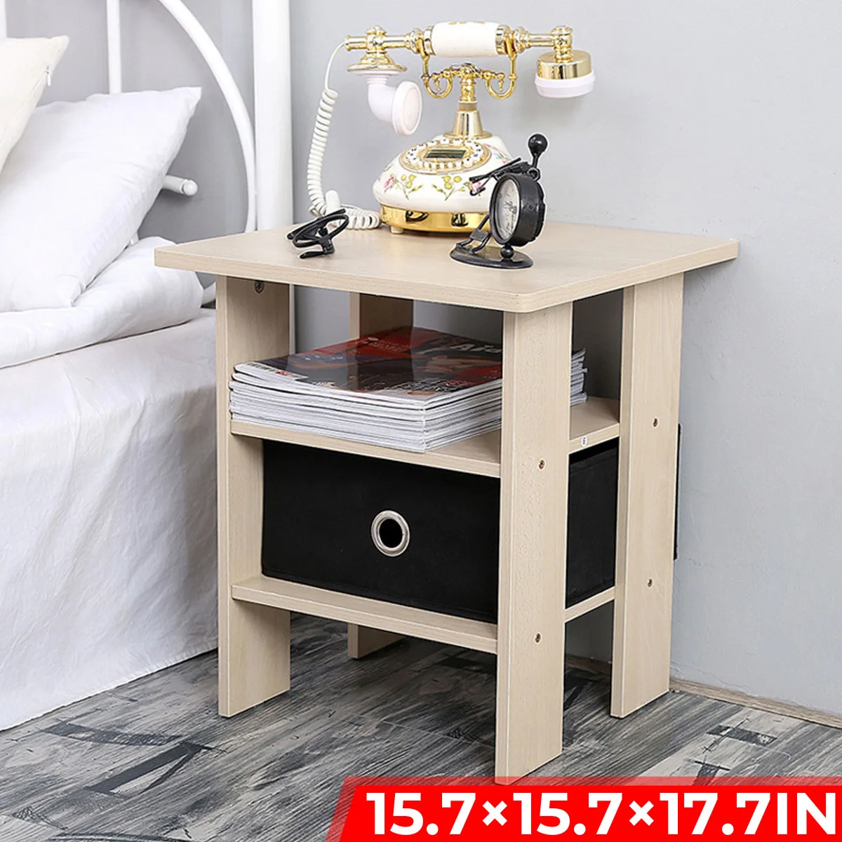 

40x40x45cm Living Room Small Tea Table Sofa Corner Iron Frame Coffee Table Sofa Side Table